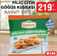 BANVİT PİLİÇ ÇITIR GÖĞÜS KUŞBAŞI 1000 G fiyat ve kampanya bilgisi